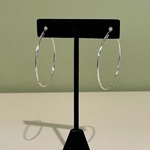 Sterling silver hoops